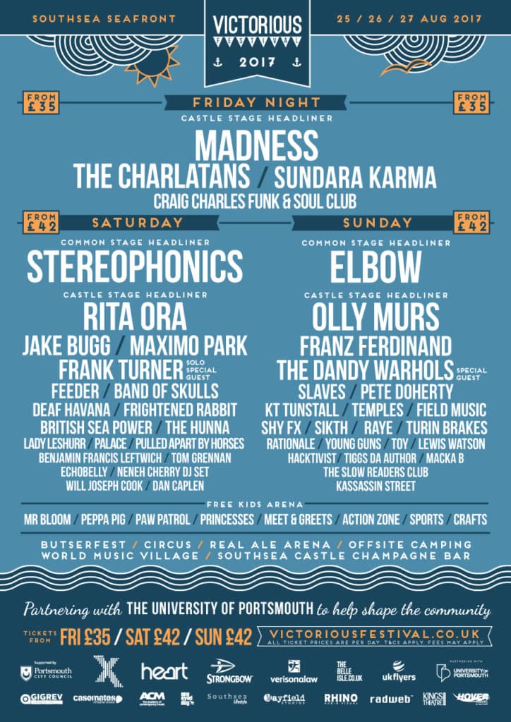 Line up Archive Victorious Festival