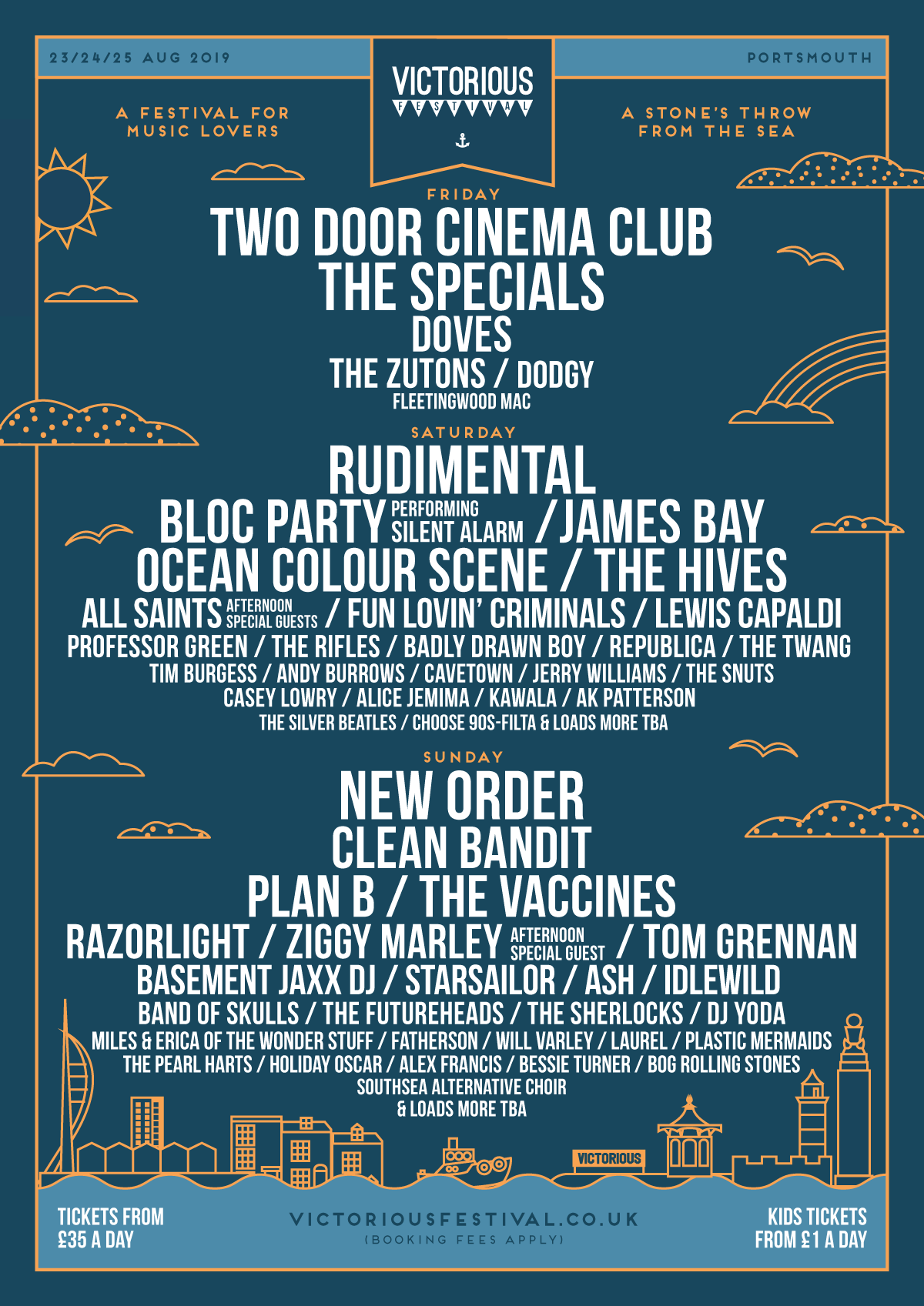 Line up Archive Victorious Festival