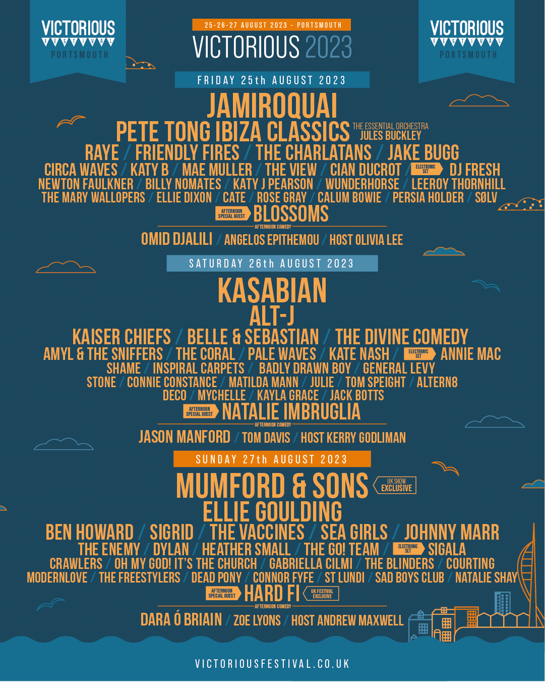 Line Up 2023 - Victorious Festival